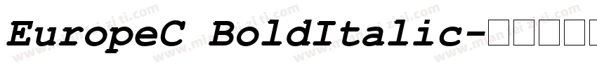 EuropeC BoldItalic字体转换